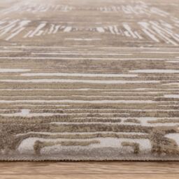 The Rug Shop UK Beige Modern Striped Latex Back Latex Back Area Rug - Size: 200 cm x 290 cm - thumbnail 3