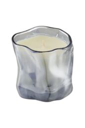 SHEONLY Bluebell Soy Wax Scented Candle in Irregular Curved Glass Cup in Blue - thumbnail 2