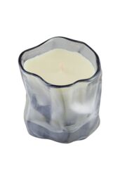 SHEONLY Bluebell Soy Wax Scented Candle in Irregular Curved Glass Cup in Blue - thumbnail 3