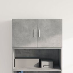 Berkfield Home Wall Cabinet Concrete Grey 70x42.5x40 cm Engineered Wood - thumbnail 1