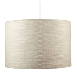 Happy Homewares Coconut Milk Textured Linen Pendant Lighting Shade with Diffuser in Beige - Size: 12 inches - thumbnail 8