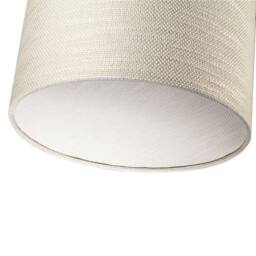 Happy Homewares Coconut Milk Textured Linen Pendant Lighting Shade with Diffuser in Beige - Size: 12 inches - thumbnail 4