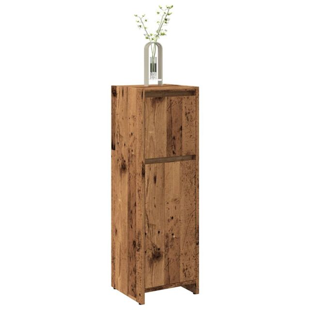 Berkfield Home Bathroom Cabinet Old Wood 30x30x95 cm Engineered Wood in Brown - Size: 30 x 30 x 95 cm - image 1