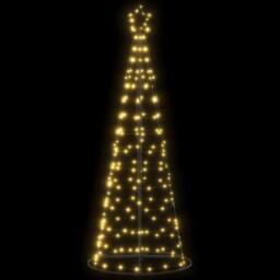Berkfield Home Christmas Tree Light Cone 200 LEDs Warm White 182 cm - thumbnail 3