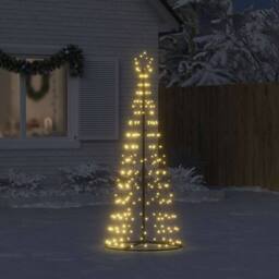 Berkfield Home Christmas Tree Light Cone 200 LEDs Warm White 182 cm