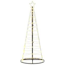 Berkfield Home Christmas Tree Light Cone 200 LEDs Warm White 182 cm - thumbnail 4