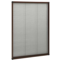 Berkfield Home Plisse Insect Screen for Windows Aluminium Brown 80x120 cm - thumbnail 3