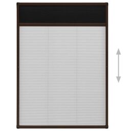 Berkfield Home Plisse Insect Screen for Windows Aluminium Brown 80x120 cm - thumbnail 5
