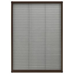 Berkfield Home Plisse Insect Screen for Windows Aluminium Brown 80x120 cm - thumbnail 2
