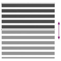 Berkfield Home Zebra Blind Black 140x150 cm Fabric Width 135.9 cm Polyester - thumbnail 5