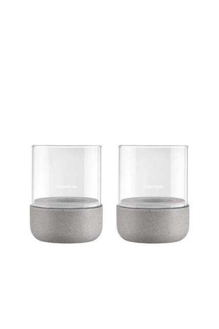 Blomus Set of 2 CALMA Lantern Size XS - Satellite in Light Grey - image 1
