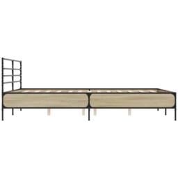 Berkfield Home Bed Frame without Mattress Sonoma Oak 160x200 cm in Brown - thumbnail 5