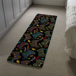 Benjamin Tate Design Joystick Game Runner Rug in Natural - Size: 67 cm x 230 cm - thumbnail 4