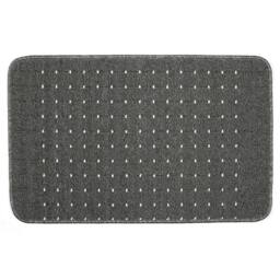 The Rug Shop UK Lead Grey Machine Washable AntiSlip Floor Mat - Size: 67 cm x 100 cm - thumbnail 1