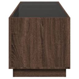 Berkfield Home Decorative Coffee Table with Infinity LED Brown Oak 90x50x50 cm - Size: 90 x 50 x 50 cm - thumbnail 7