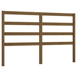 Berkfield Home Bed Headboard Honey Brown 166x4x100 cm Solid Wood Pine - Size: 166 x 4 x 100 cm - thumbnail 2
