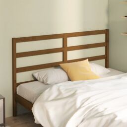 Berkfield Home Bed Headboard Honey Brown 166x4x100 cm Solid Wood Pine - Size: 166 x 4 x 100 cm - thumbnail 1