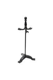 JVL Colchester 3 Piece Companion Set + Stand in Black - thumbnail 3