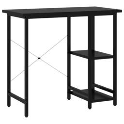 Berkfield Home Computer Desk Black 80x40x72 cm MDF & Metal - Size: 80 x 40 x 72 cm