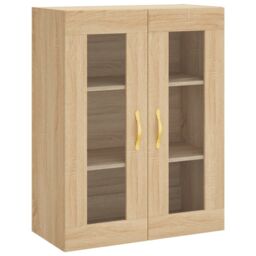 Berkfield Home Wall Mounted Cabinet Sonoma Oak 69.5x34x90 cm in Brown - thumbnail 2