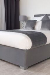 Belledorm Faux Suede Deep Base Wrap in Charcoal - Size: Double - thumbnail 1