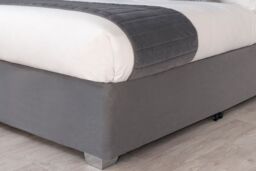 Belledorm Faux Suede Deep Base Wrap in Charcoal - Size: Double - thumbnail 2