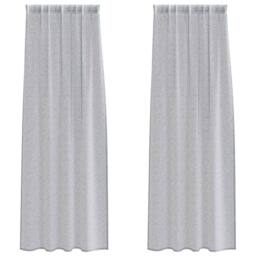 Berkfield Home Curtains with Curtains 2 pcs Dark gray 140 x 260 cm Polyester in Grey - thumbnail 1
