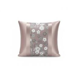 Snug City Floral Sequin Cushion Cover Luxury Decorative Throw Cushion in Pink - Size: 43 cm x 43 cm - thumbnail 1