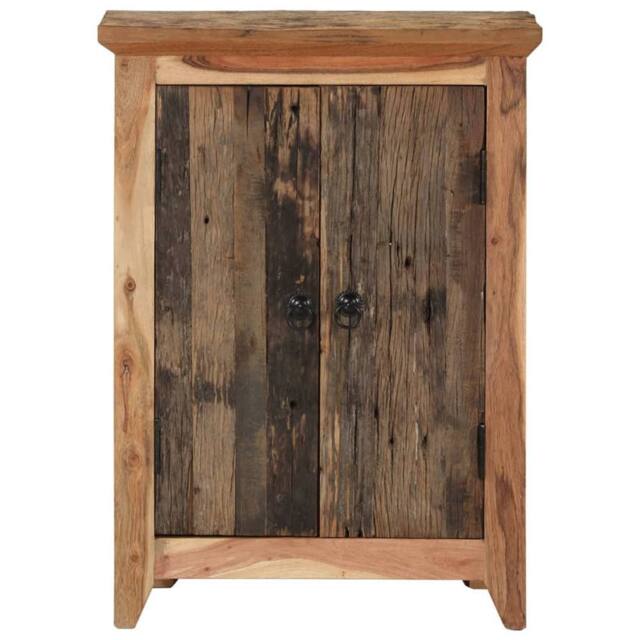 Berkfield Home Sideboard 55x33x75 cm Solid Wood Acacia & Reclaimed in Brown - Size: 55 x 33 x 75 cm - image 1