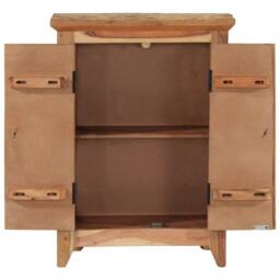 Berkfield Home Sideboard 55x33x75 cm Solid Wood Acacia & Reclaimed in Brown - Size: 55 x 33 x 75 cm - thumbnail 4