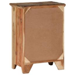 Berkfield Home Sideboard 55x33x75 cm Solid Wood Acacia & Reclaimed in Brown - Size: 55 x 33 x 75 cm - thumbnail 5