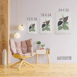 "Artery8 AF Lydon B Fawcett Bignonia Argyro Violacea Crossvine Canvas Art Print in White - Size: W12"" x H16""" - thumbnail 4