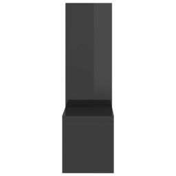 Berkfield Home Wall Shelf 2 pcs High Gloss Grey 50x15x50 cm Engineered Wood - Size: 50 x 15 x 50 cm - thumbnail 6
