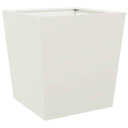 Berkfield Home Garden Planters White 2 pcs 50x50x50 cm Steel - Size: 50 x 50 x 50 cm - thumbnail 5