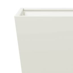 Berkfield Home Garden Planters White 2 pcs 50x50x50 cm Steel - Size: 50 x 50 x 50 cm - thumbnail 9