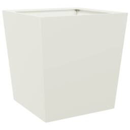 Berkfield Home Garden Planters White 2 pcs 50x50x50 cm Steel - Size: 50 x 50 x 50 cm - thumbnail 8