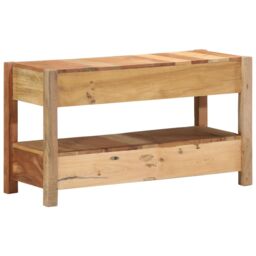 Berkfield Home TV Cabinet 83x33x46 cm Solid Wood Reclaimed in Brown - Size: 83 x 33 x 46 cm - thumbnail 6