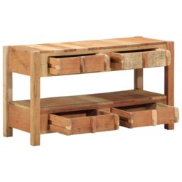 Berkfield Home TV Cabinet 83x33x46 cm Solid Wood Reclaimed in Brown - Size: 83 x 33 x 46 cm - thumbnail 3