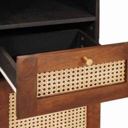 Berkfield Home Sideboard with Drawer with Shelf with Storage with Door Brown Sol - thumbnail 7