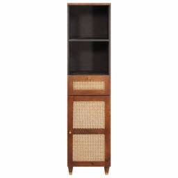 Berkfield Home Sideboard with Drawer with Shelf with Storage with Door Brown Sol - thumbnail 3
