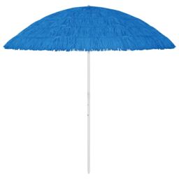 Berkfield Home Hawaii Beach Umbrella Blue 300 cm - thumbnail 1