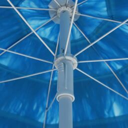 Berkfield Home Hawaii Beach Umbrella Blue 300 cm - thumbnail 6