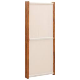 Berkfield Home 4-Panel Room Divider Cream White 280x180 cm in Beige - thumbnail 5