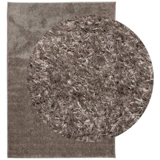Berkfield Home Rug ISTAN High Pile Shiny Look Grey 120x170 cm - Size: Medium - image 1