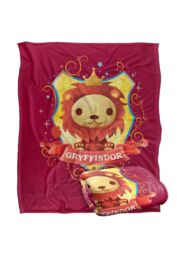 Warner Brothers Harry Potter Watercolor Gryffindor Crest Blanket 152 x 127 cm in White - thumbnail 2