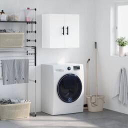 Berkfield Home Wall Cabinet White 60x31x60 cm Engineered Wood - Size: 60 x 31 x 60 cm - thumbnail 2
