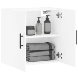Berkfield Home Wall Cabinet White 60x31x60 cm Engineered Wood - Size: 60 x 31 x 60 cm - thumbnail 4