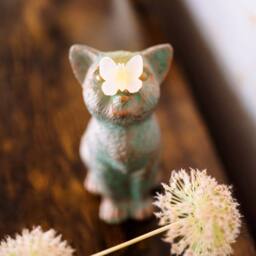 Marco Paul Resin Cat Statue Garden Ornaments in Bronze - thumbnail 4
