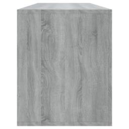 Berkfield Home TV Cabinet Grey Sonoma 130x35x50 cm Engineered Wood - Size: 130 x 35 x 50 cm - thumbnail 7