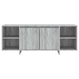 Berkfield Home TV Cabinet Grey Sonoma 130x35x50 cm Engineered Wood - Size: 130 x 35 x 50 cm - thumbnail 5